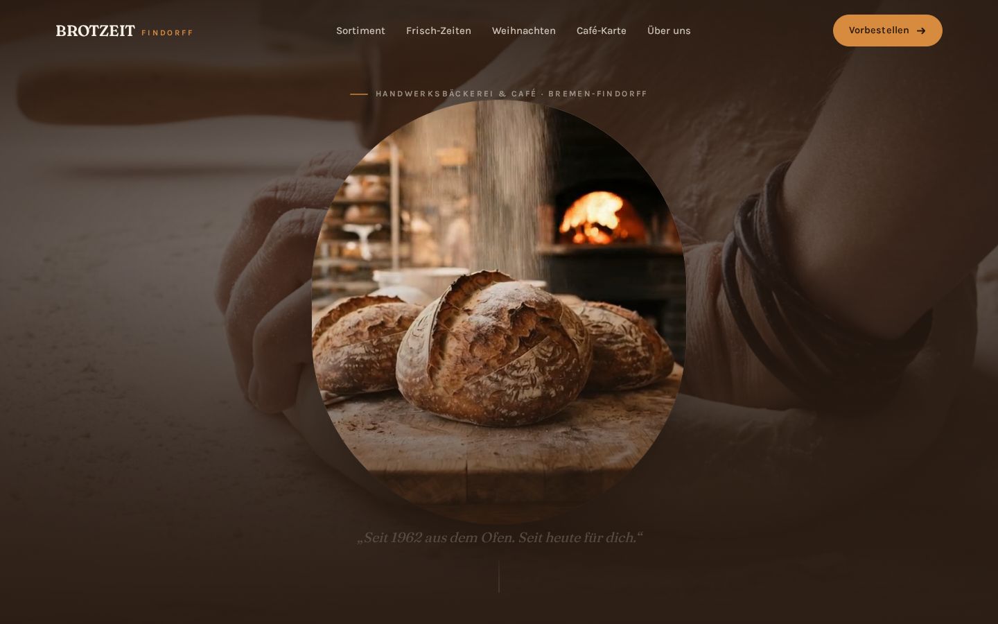 Website für Cafés und Bäckereien