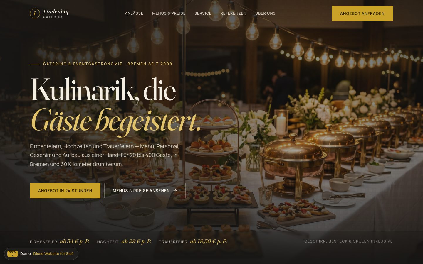 Demo-Website Catering-Service