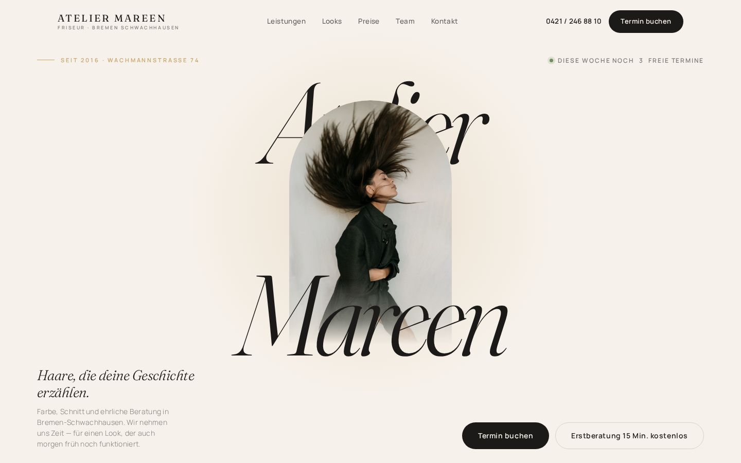 Website für Friseure