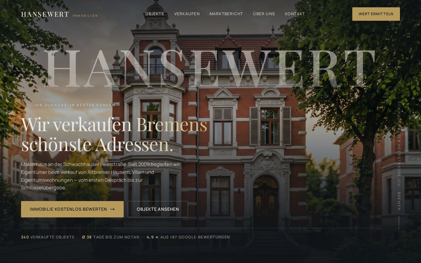 Website für Immobilienmakler