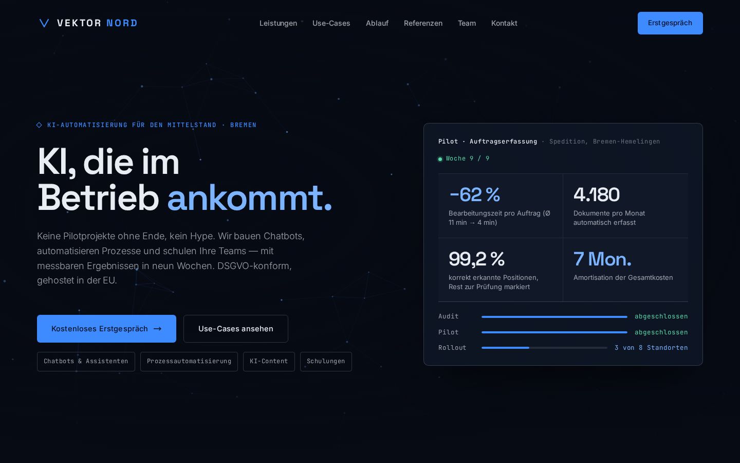 Website für Agenturen und Dienstleister