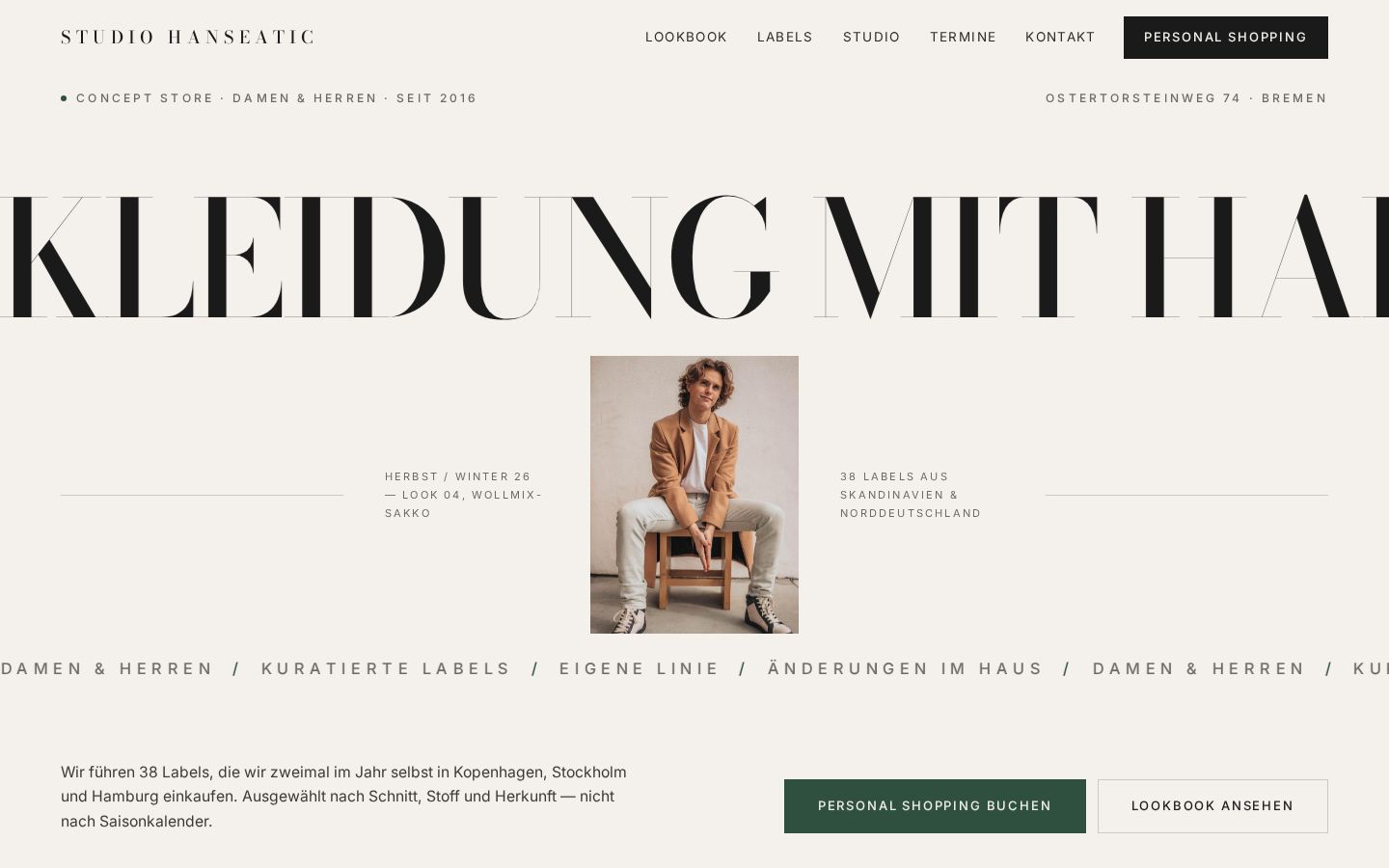 Website für Modegeschäfte und Boutiquen