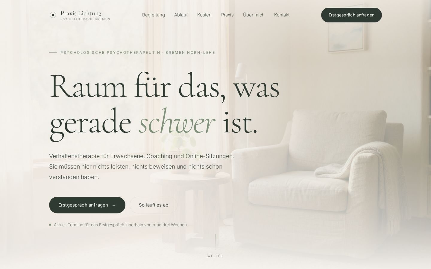 Website für Psychotherapeuten